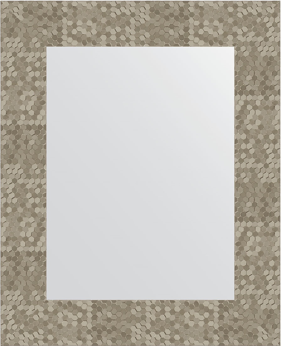 BY 3020 Зеркало в багетной раме - соты титан 70 mm EVOFORM Definite