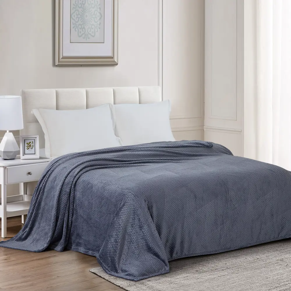 Плед Vita 150x200 см велсофт цвет индиго СТОЛИЦА ТЕКСТИЛЯ STLM-2031457 - Вид №4