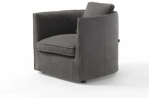 Frigerio Salotti Кресло из ткани с подлокотниками