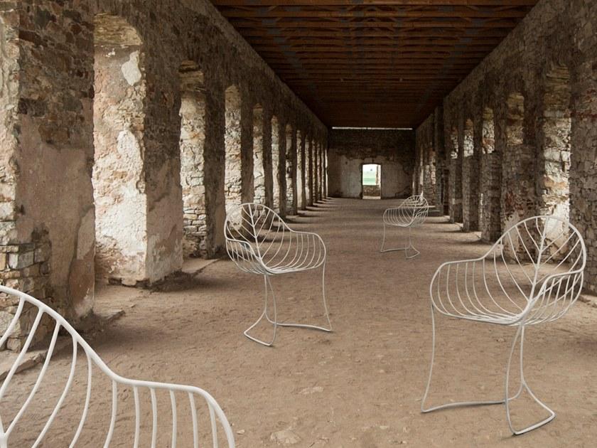 Royal Botania Садовый стул из нержавеющей стали с подлокотниками Folia Btn55... - Вид №4