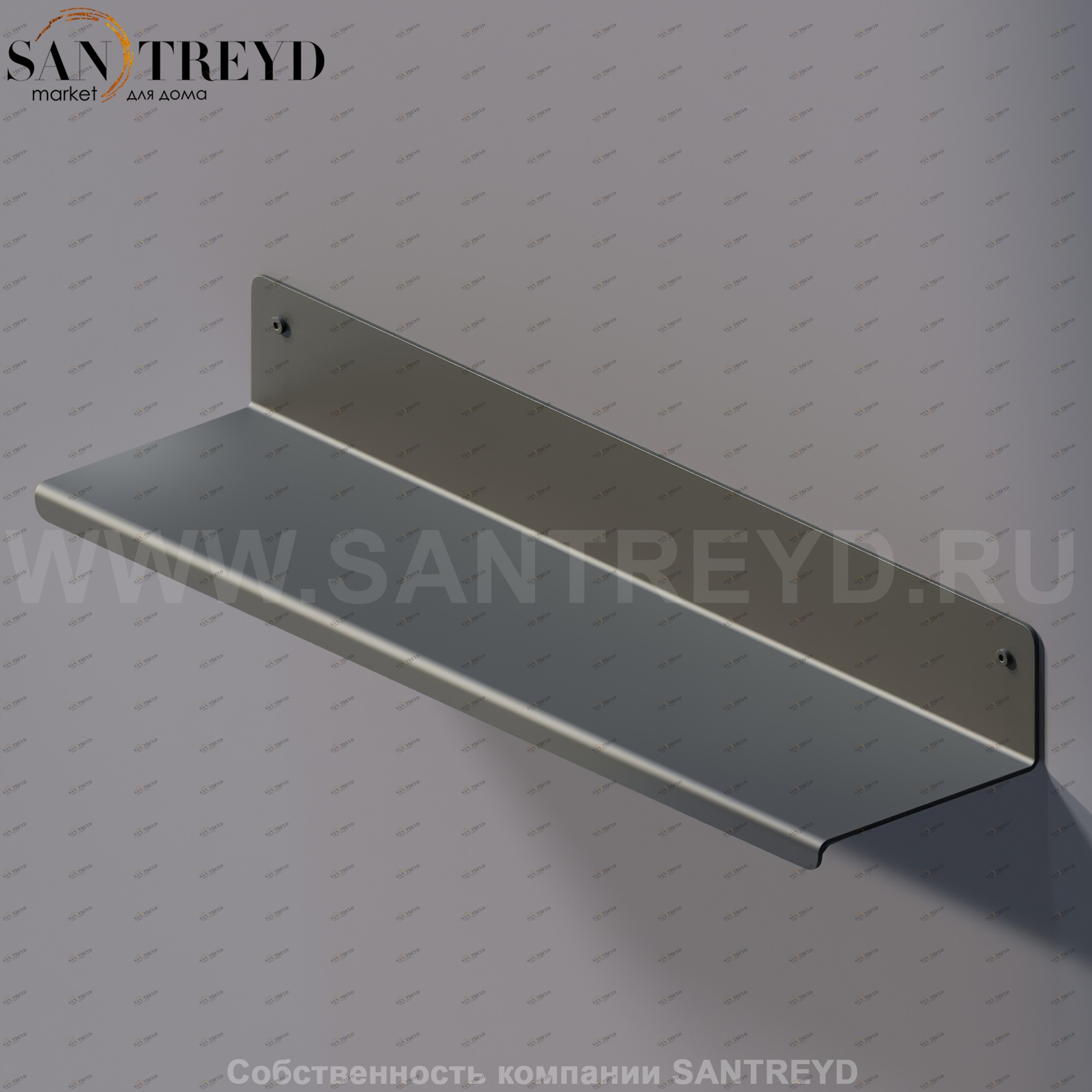 Agape MACH 2 Полка 40 см черная AMC20920E