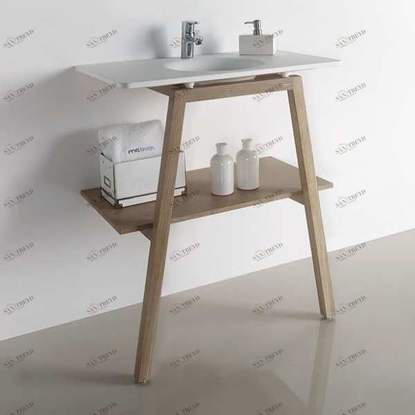 КОНСОЛЬ НАПОЛЬНАЯ ИЗ ДУБА С РАКОВИНОЙ BALTIC McBath