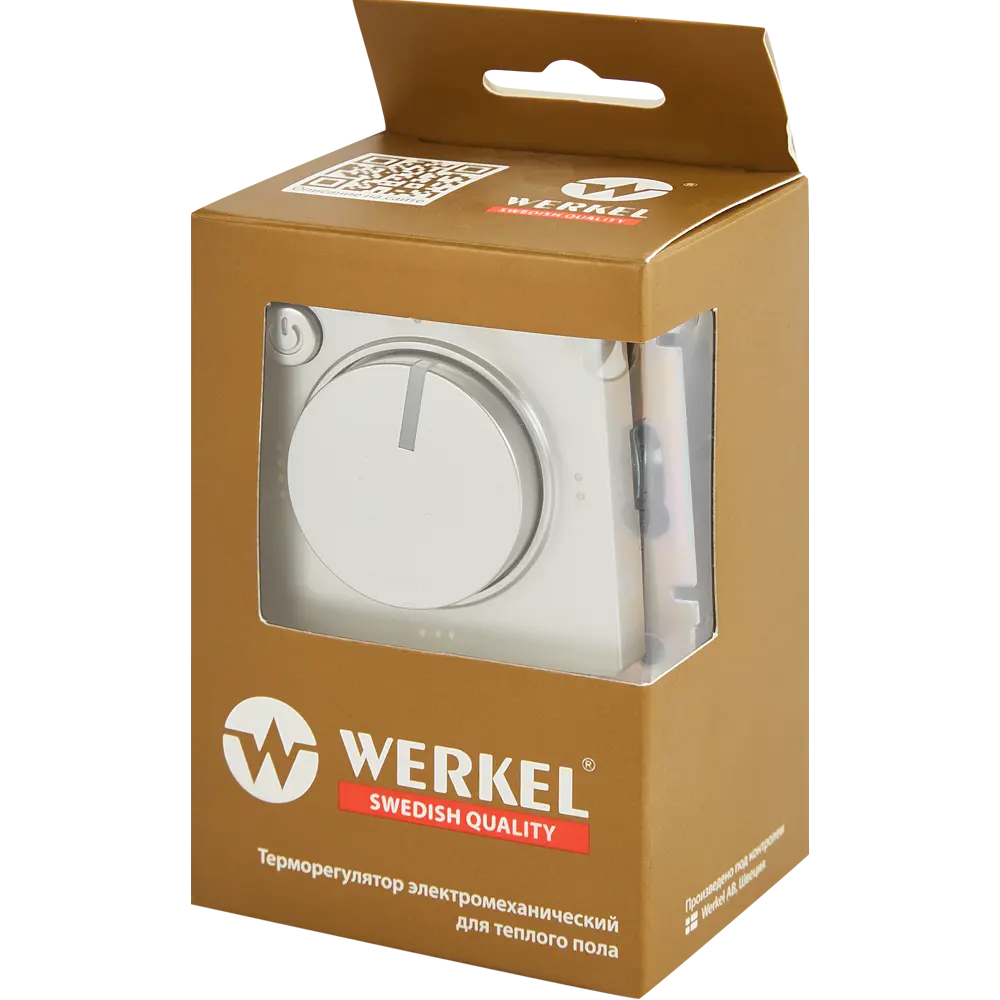 Терморегулятор для теплого пола Werkel W1151106 электромеханический 3500 Вт цвет серебристый STLM-2125625 - Вид №4