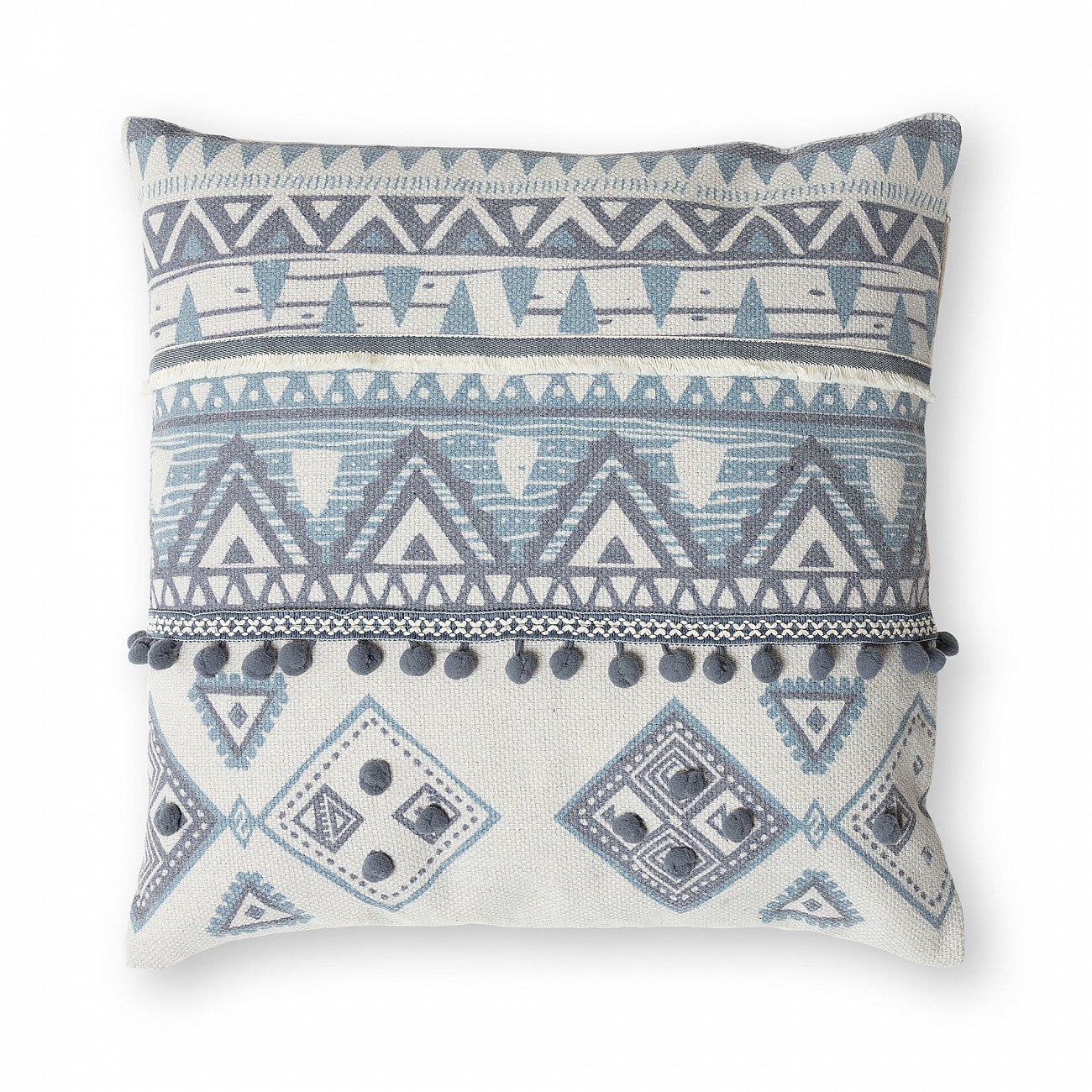 Чехол на подушку Clunck 45x45 синий AA2430J35 от La Forma LA FORMA ОРНАМЕНТ 298855 Серый  - Вид №2