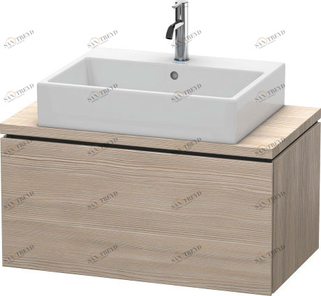 LC580203131 Тумбочка для компактной консоли L-Cube #LC5802 820 x 477 мм Сосна серебристая, декор Duravit