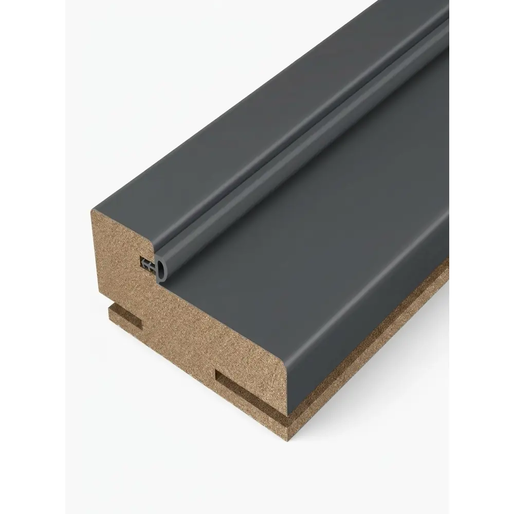 Дверная коробка Калга телескопическая 2070x70x32 мм ПВХ цвет графит KREAFORTA STLM-2126709