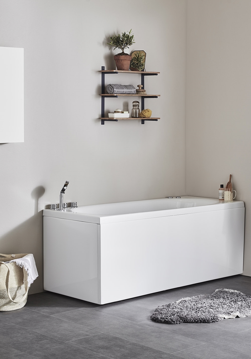 103 Массажная Ванна Relounge 150 Platinum Left +  Noro  Белый  - Вид №1