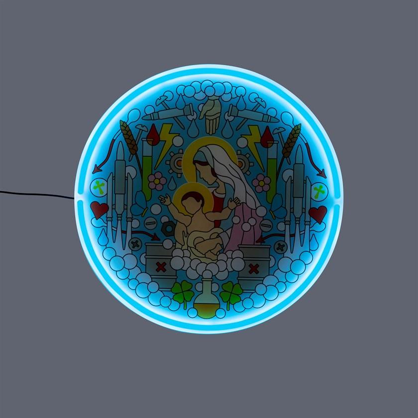 Seletti Акриловый светодиодный настенный светильник Gospel led signs sun-id-1354459 - Вид №1