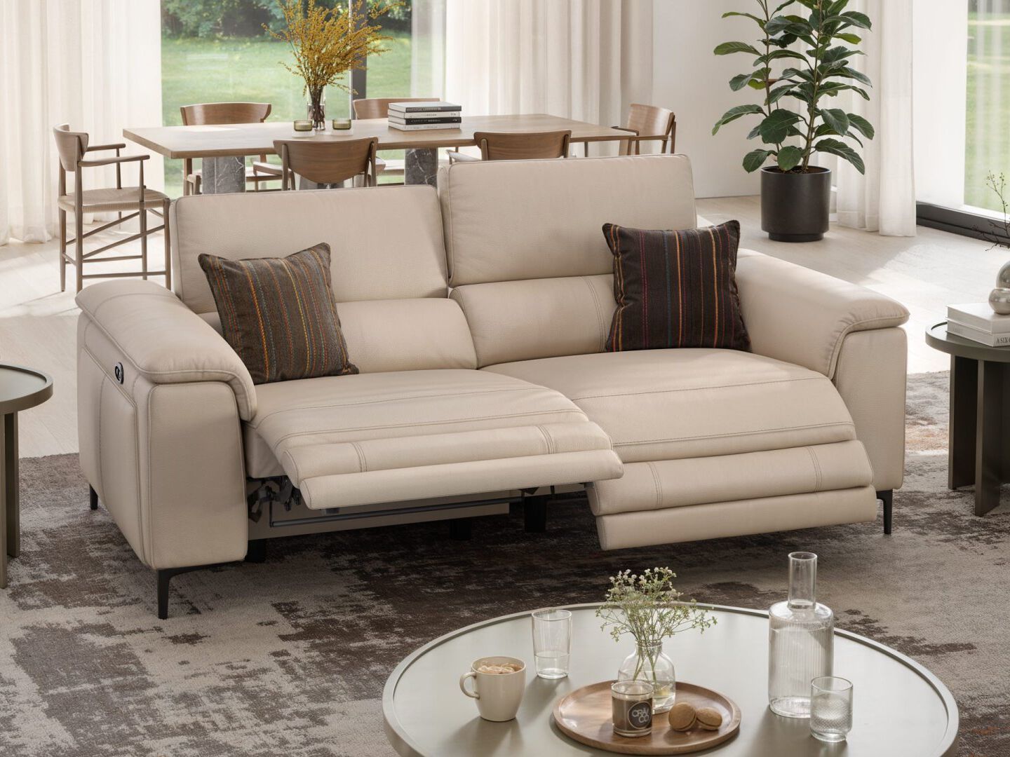 3-местный кожаный диван Sofanella Marino ARCH-00142115 - Вид №5