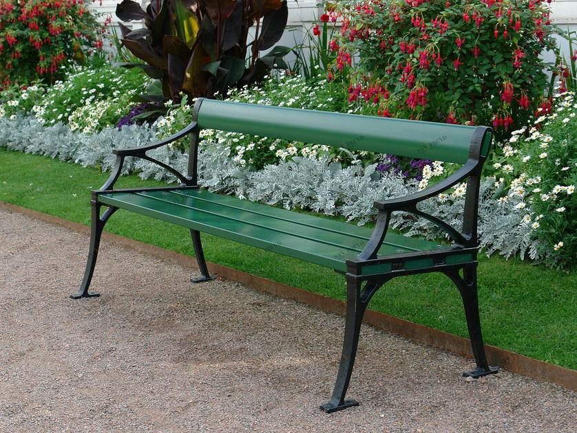 Nola Industrier Скамейка из дерева с подлокотниками sun-id-1424378