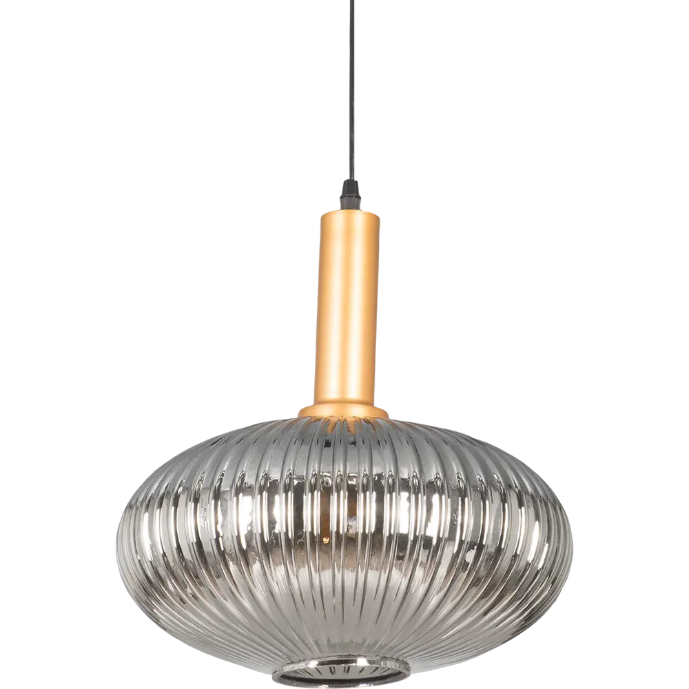 Подвесной светильник Toplight Pamella, 1 лампа, 8 м², цвет тёмный дымчатый/золото 82672375 STLM-2153337  - Вид №1