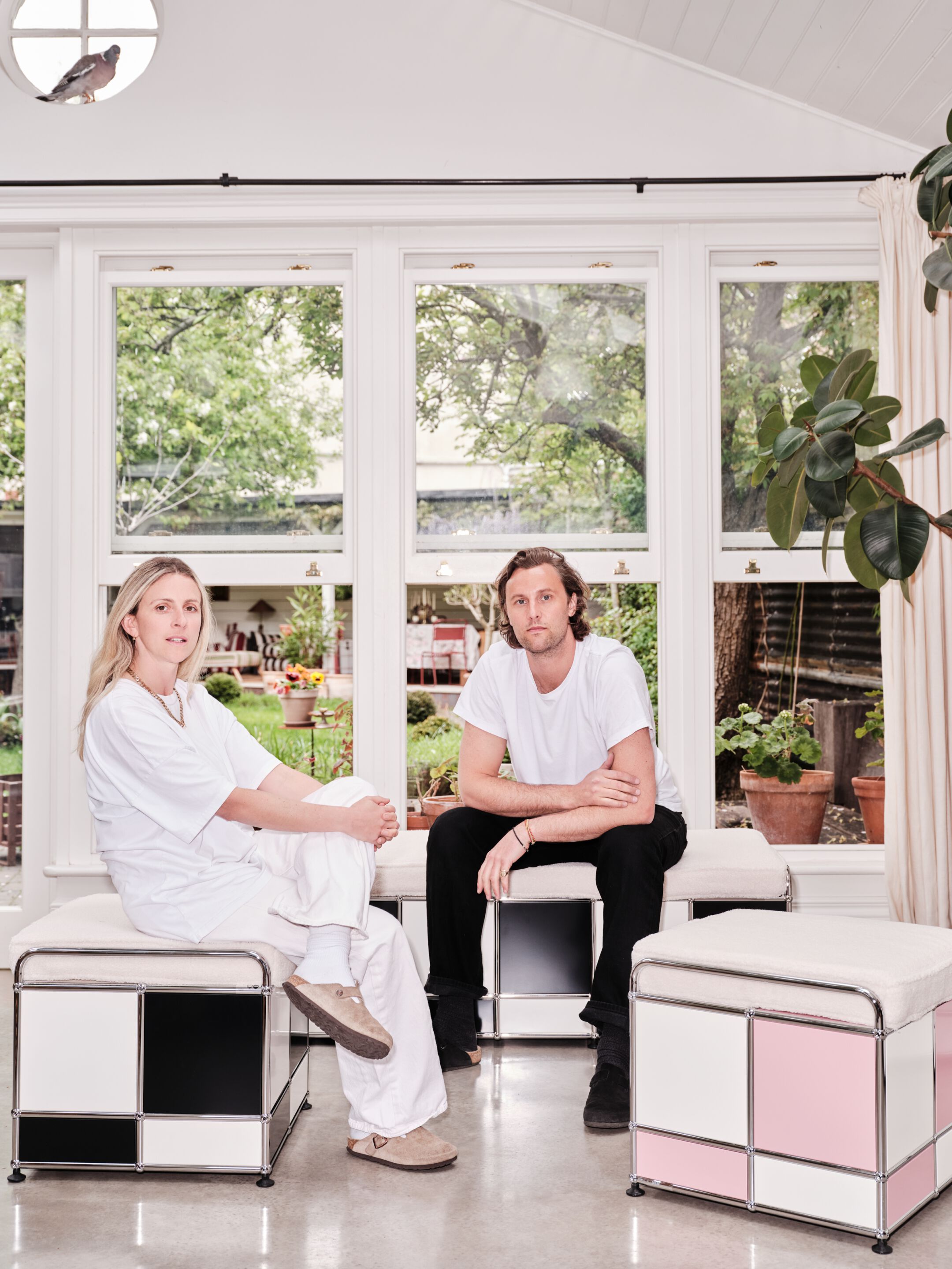 Стальной низкий стул USM TESSELLATE ARCH-00071665 - Вид №6