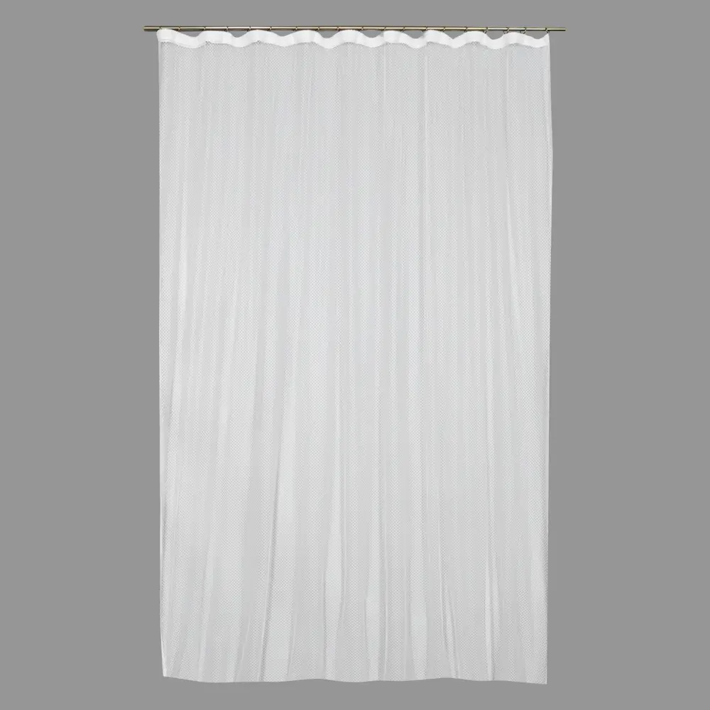 Тюль на ленте «Сетка Zigzag» 250x260 см цвет белый AMORE MIO STLM-2125674 - Вид №1