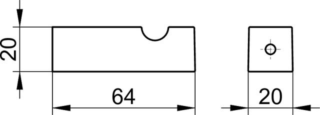 19114010000 Крючок для полотенца KEUCO Edition 90 Square - Вид №2