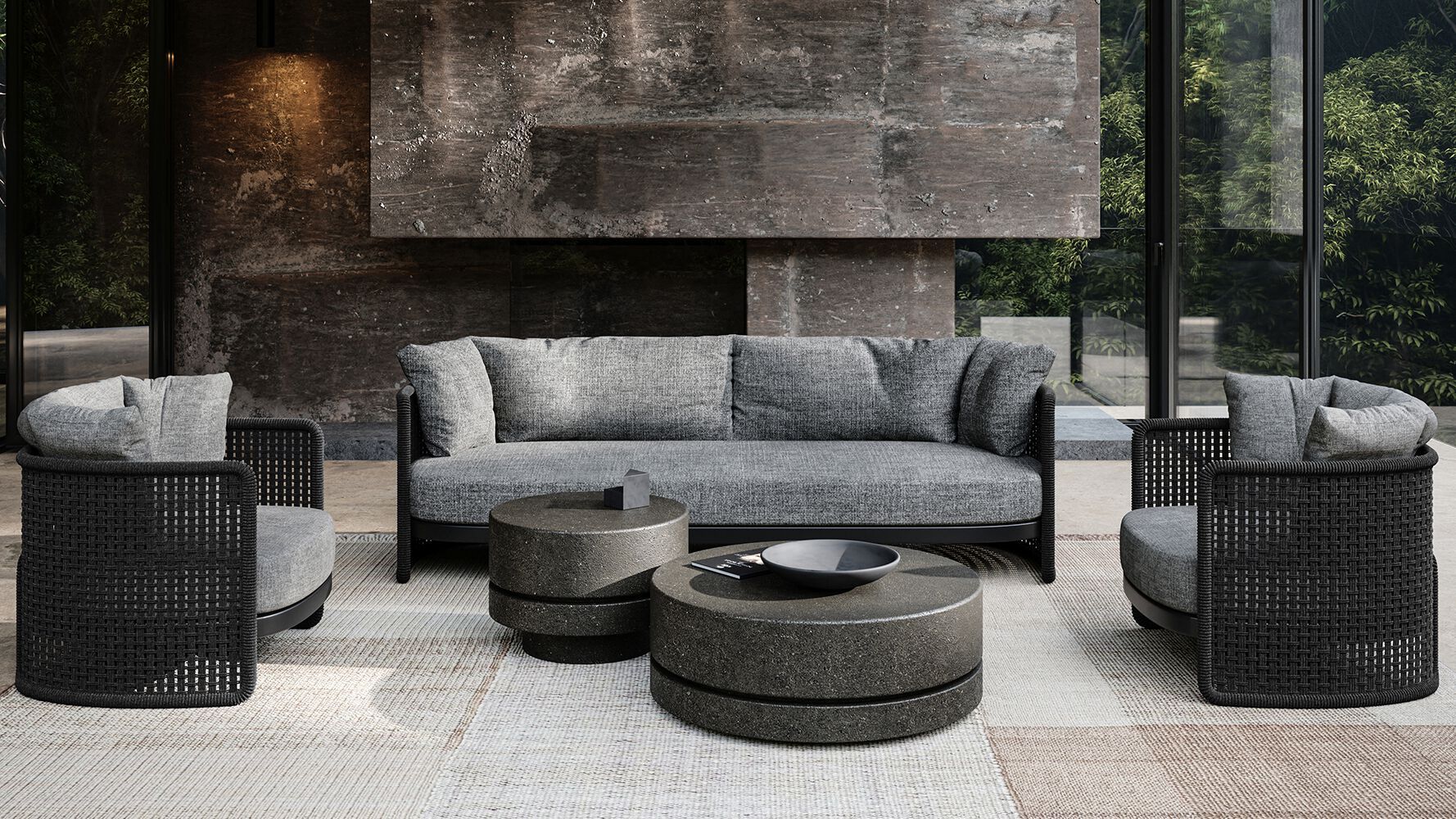 3-местный тканевый садовый диван SNOC Miura ARCH-00114868 - Вид №6