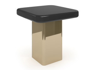 Высокий квадратный стеклянный журнальный столик