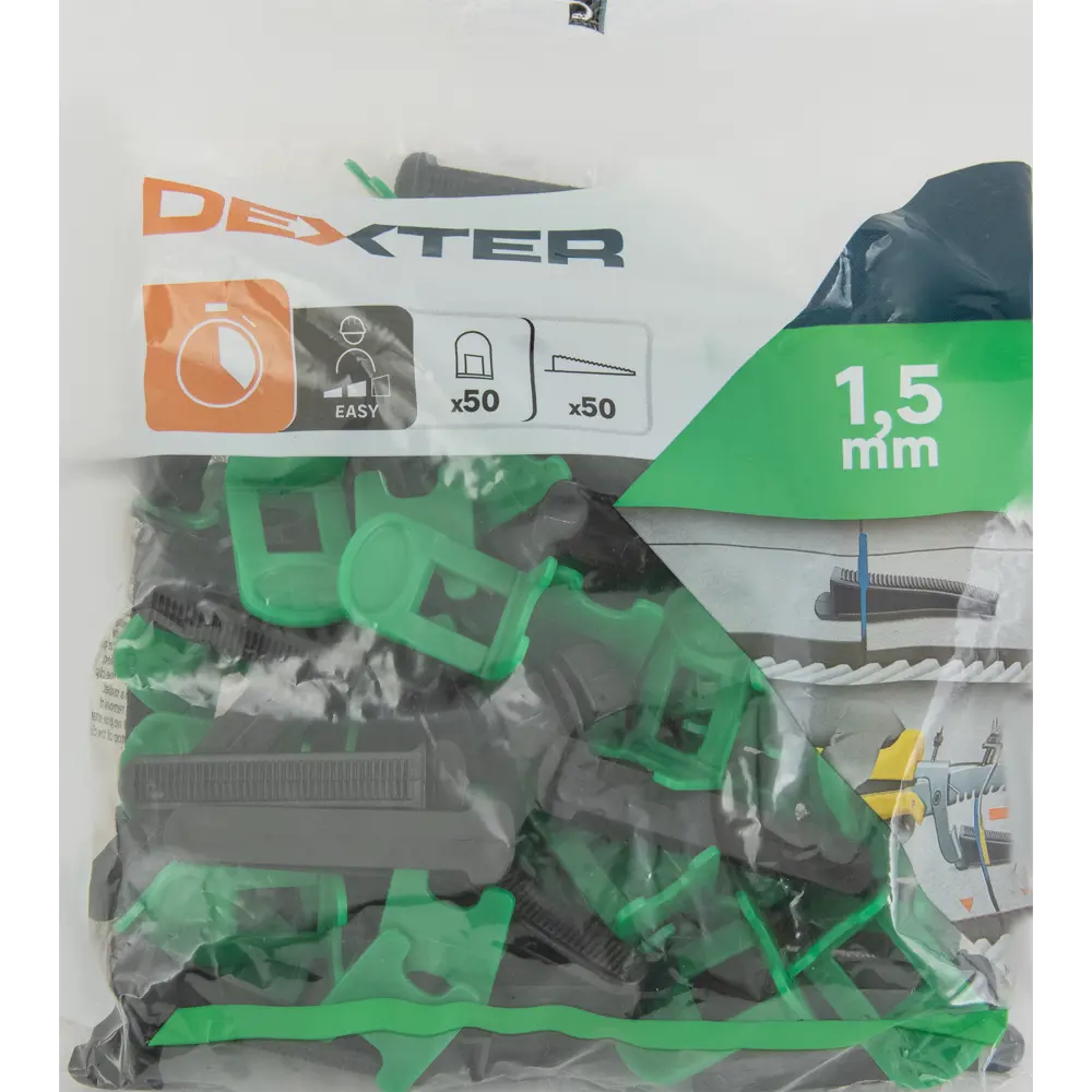 Система выравнивания плитки DEXTER с зажимами и клиньями 1,5 мм 82745561 STLM-0035336 - Вид №3