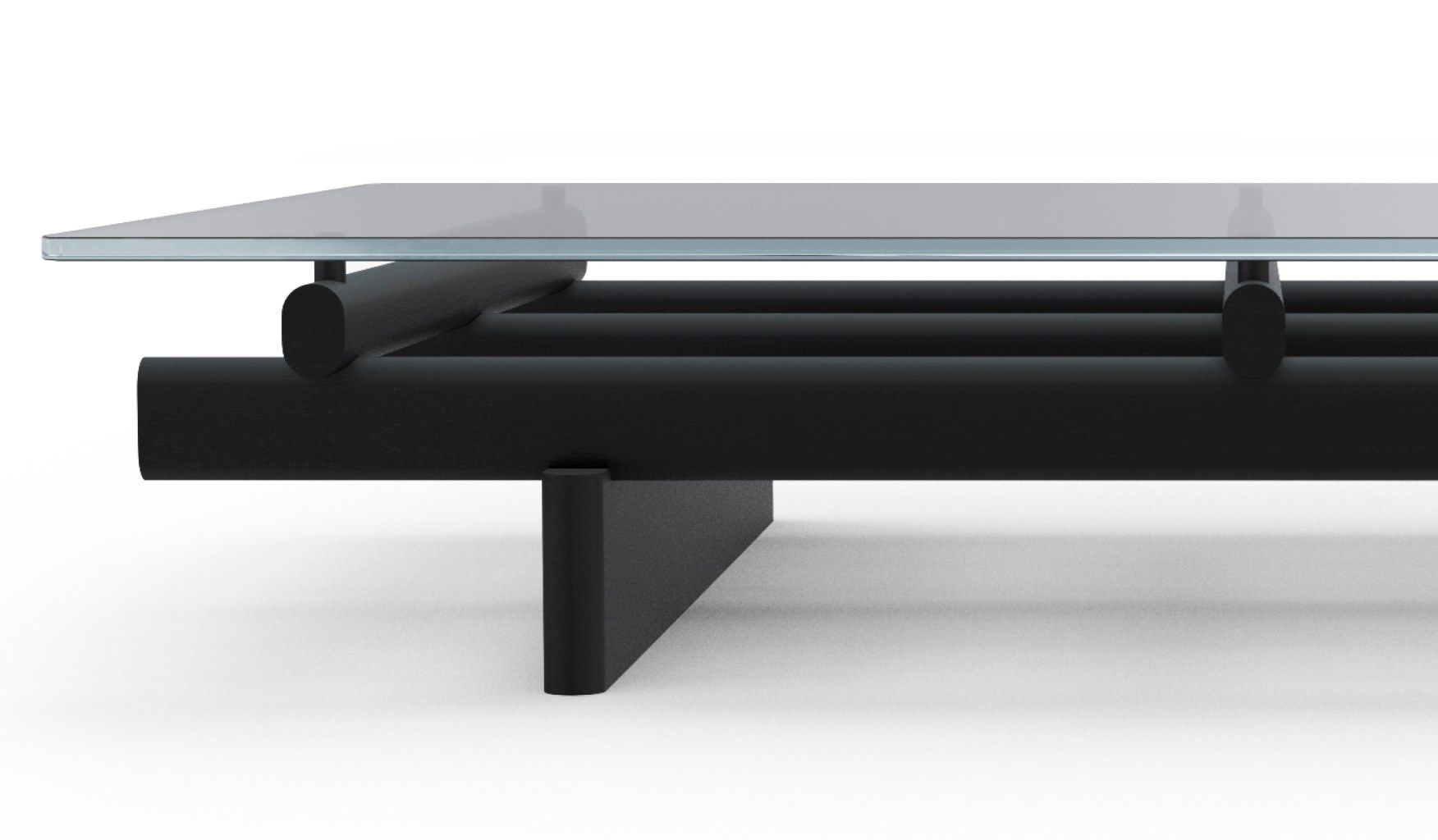 Низкий прямоугольный журнальный столик из дерева и стекла CASSINA Sengu ARCH-00119489 - Вид №15