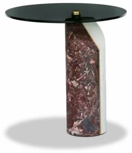 BAXTER Круглый журнальный столик из мрамора