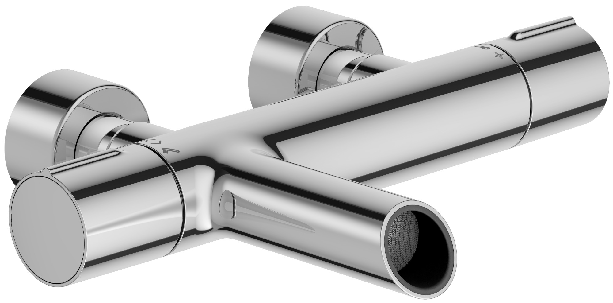 E8992-CP Термостатический однорычажный настенный смеситель для ванны/душа JACOB DELAFON TOOBI