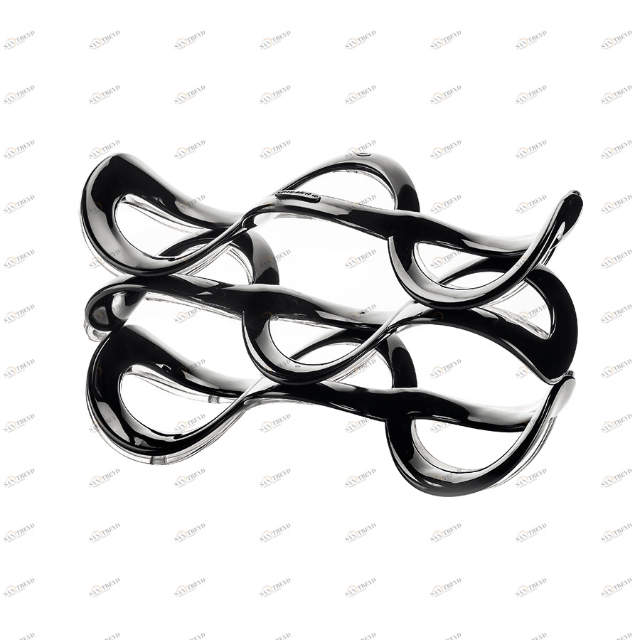 Подставка для бутылок стеклянная 32 см черная Cuvee GUZZINI  00-3872304 Черный 