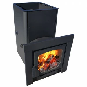 Банная печь Варвара Паленица Панорама с теплообменником вынос 160