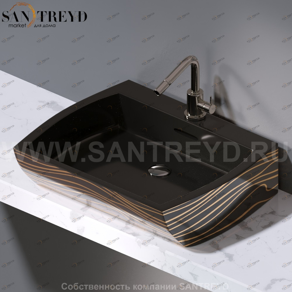 L282.411G Накладная раковина на столешницу  овальная A. e T. Italia SQUARE AeT ITALIA