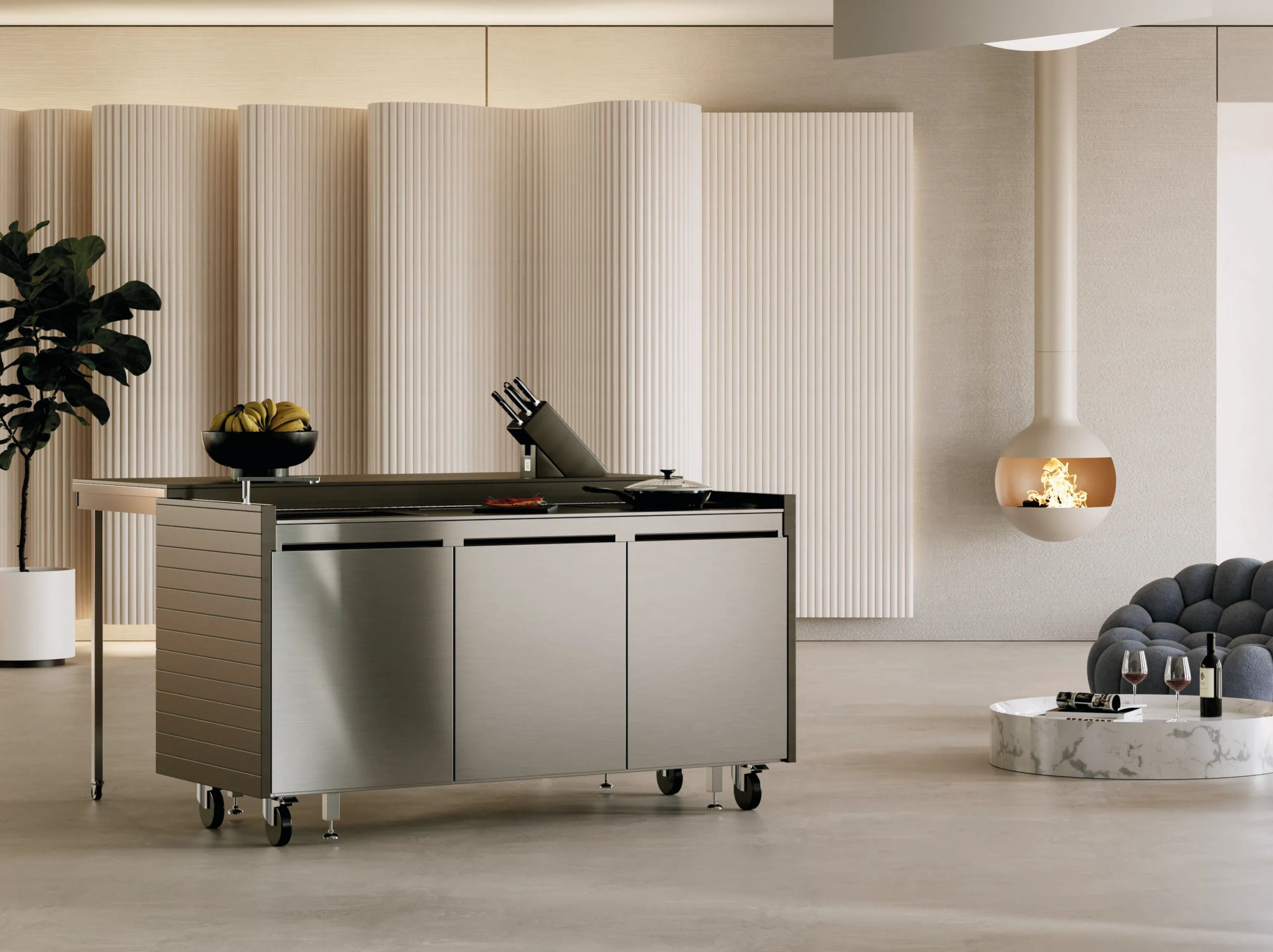 Отдельно стоящая уличная кухня Foster набор ARCH-00137205