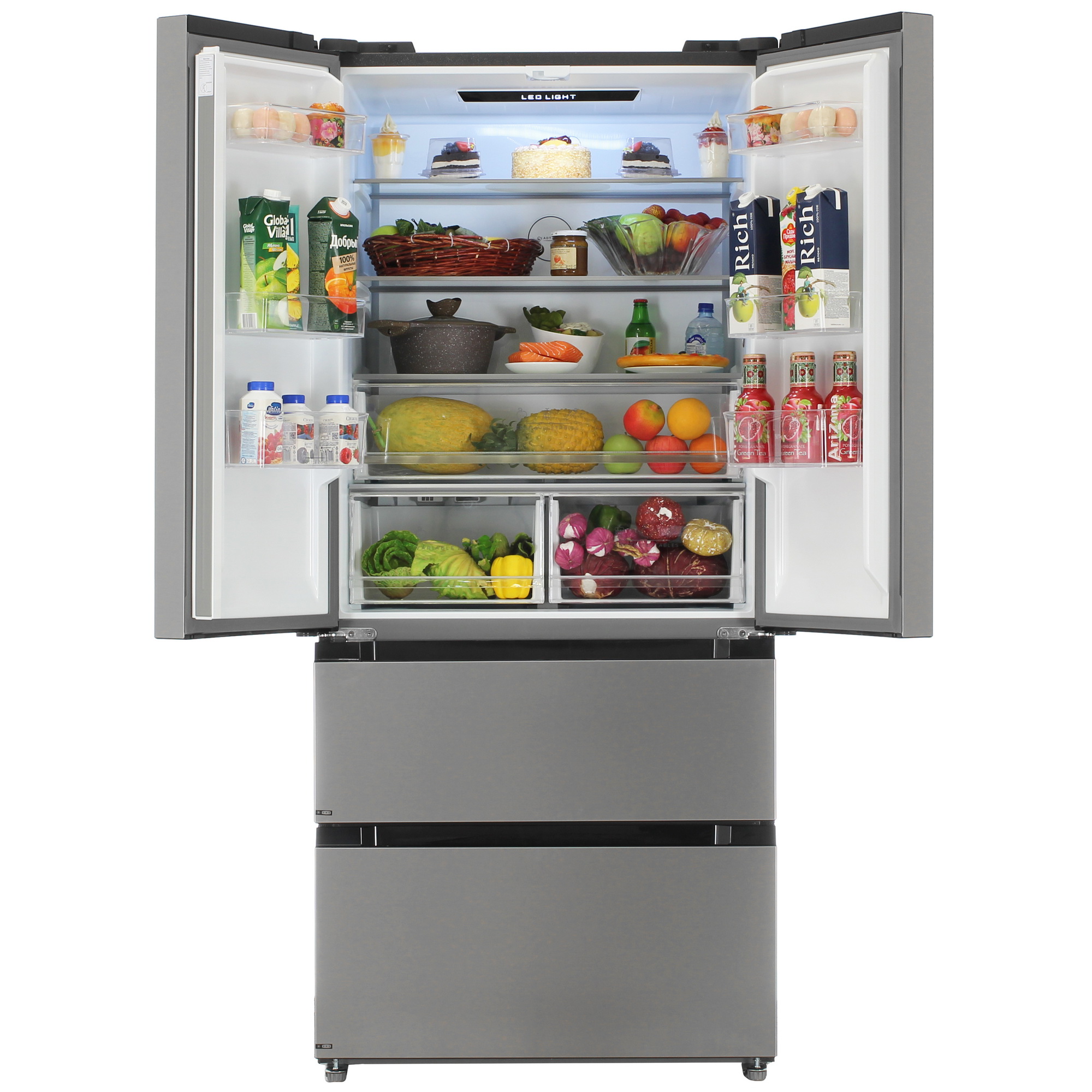 9237755 Холодильник многодверный   DEXP MFr4-53AMA серебристый STDN-0024836 - Вид №5