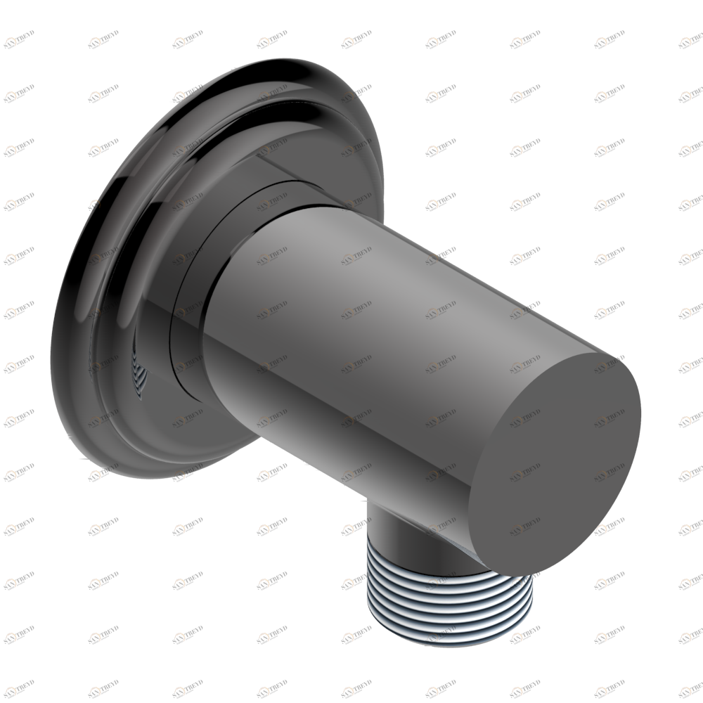 U6C-53E Вывод 1/2" встраиваемый в стену Thg-paris Pétale de Cristal, красный хрусталь Matt graphite PVD U6C-53E CAT.F