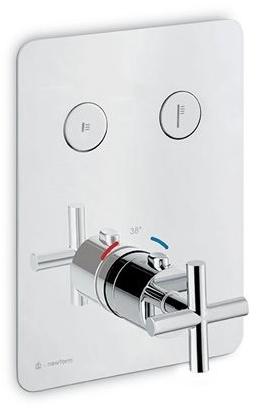 newform Смеситель для душа встраиваемый термостатический с переключателем Blink sun-id-1407372 - Вид №1