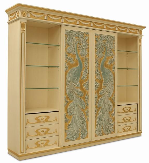 Arnaboldi Interiors Самонесущая стена из лакированного дерева с подставкой под телевизор sun-id-1491202 - Вид №2