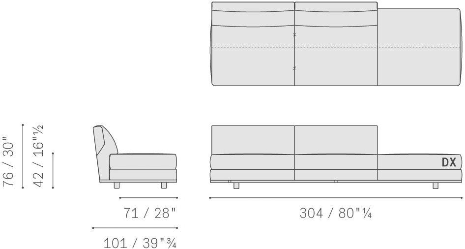Poltrona Frau Модульный тканевый диван La collezione - divani e poltrone sun-id-1451549 - Вид №21