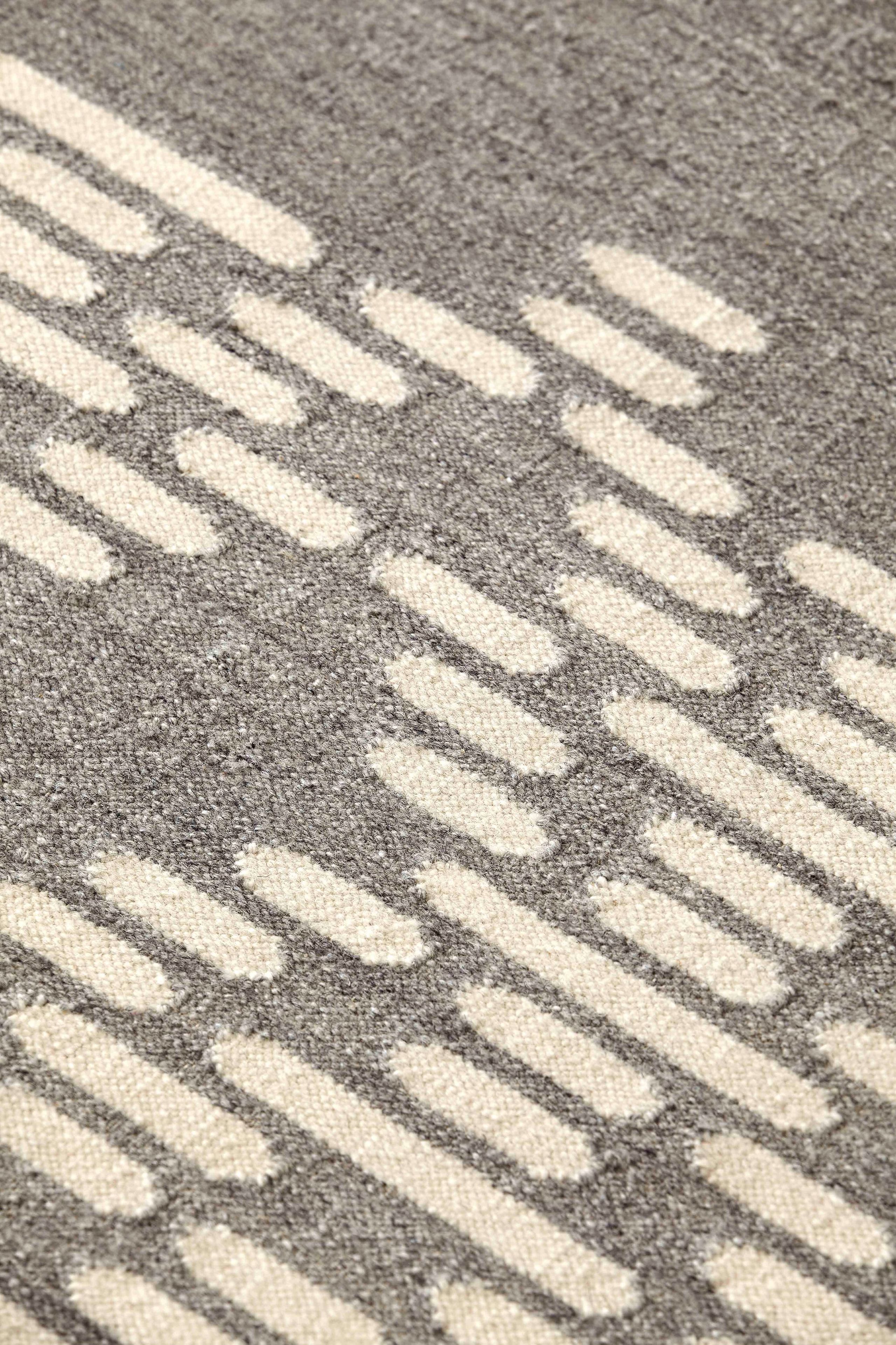 Прямоугольный ковер ручной работы из шерсти с геометрическим рисунком GAN ARCH-00078979 - Вид №4