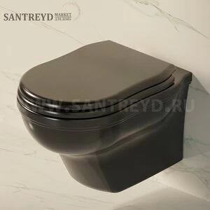 EF1189017 Подвесной унитаз настенный Черный Ceramica Flaminia Efi Италия