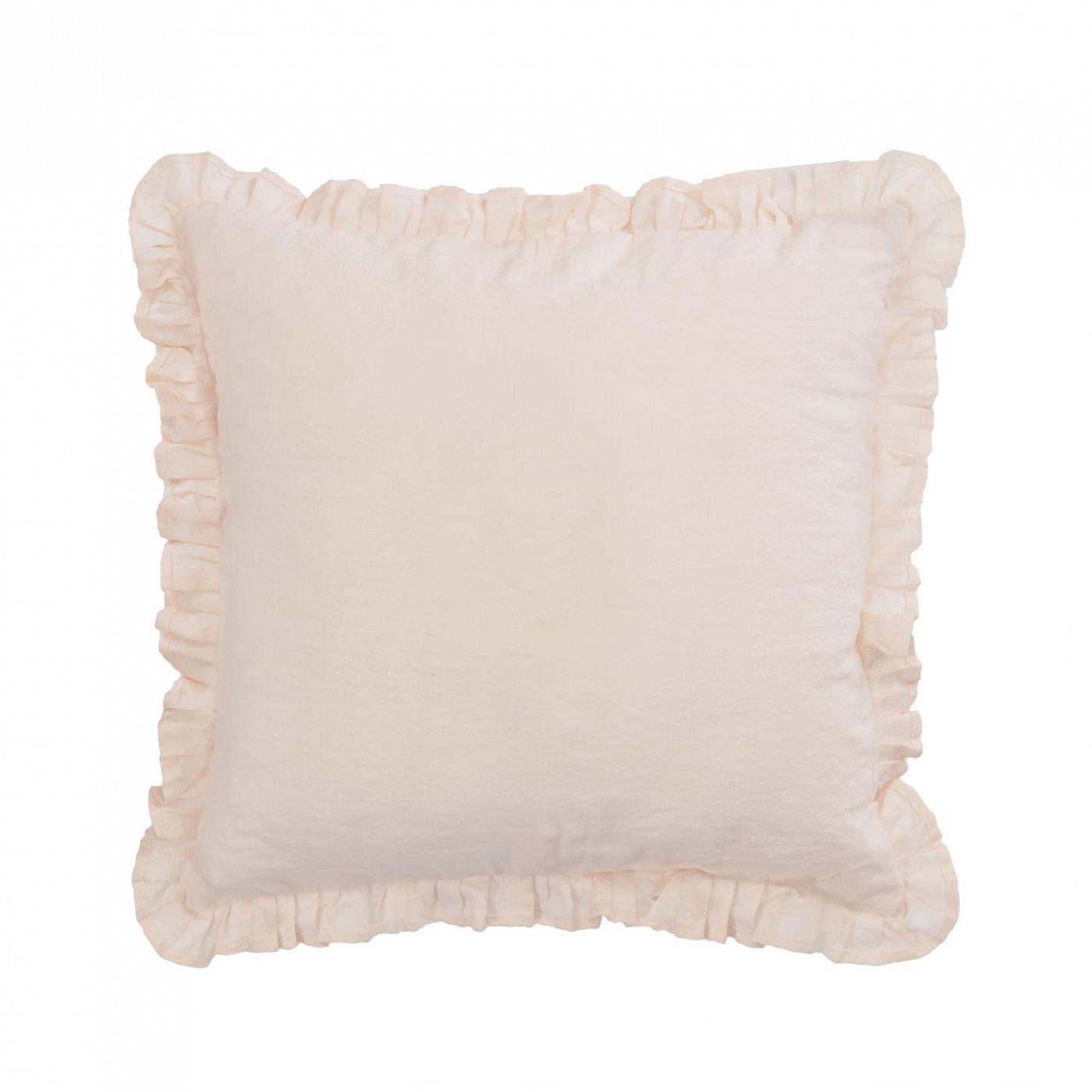 109443 Nacha cotton and linen cushion cover in pink 45 x 45 cm La Forma  - Вид №1