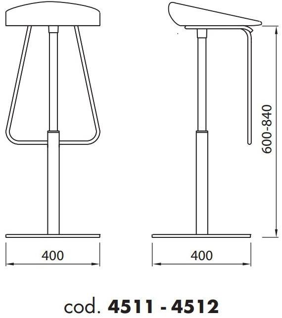 ALMA DESIGN Поворотный табурет с регулируемой высотой с подставкой для ног John john & robin sun-id-1379639 - Вид №3
