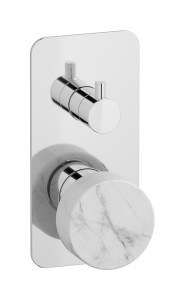 Внешние части встроенного в стену смесителя на 3 потребителя WE ARE IB mr312cc_1 Chrome Marmo