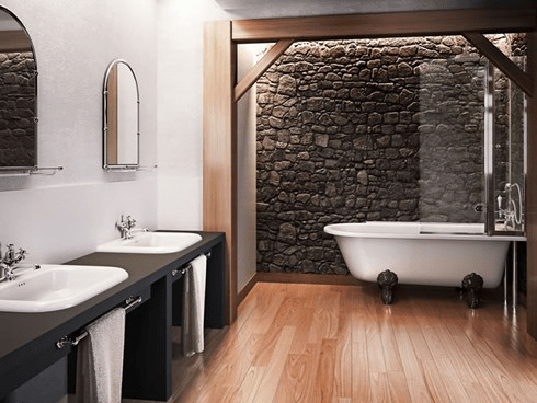 Ванна акриловая Hampton правосторонняя с ножками L1B Hampton Burlington E14, L1B - Вид №1