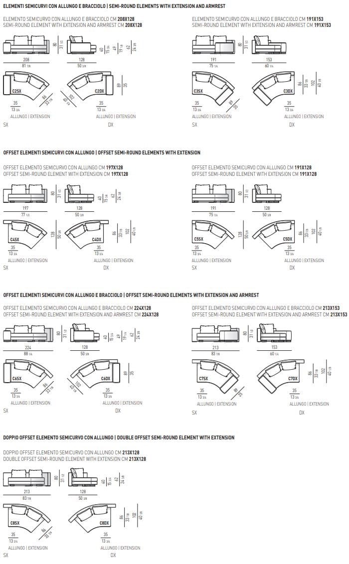 Модульный тканевый диван Minotti DANIELS ARCH-00025721 - Вид №8