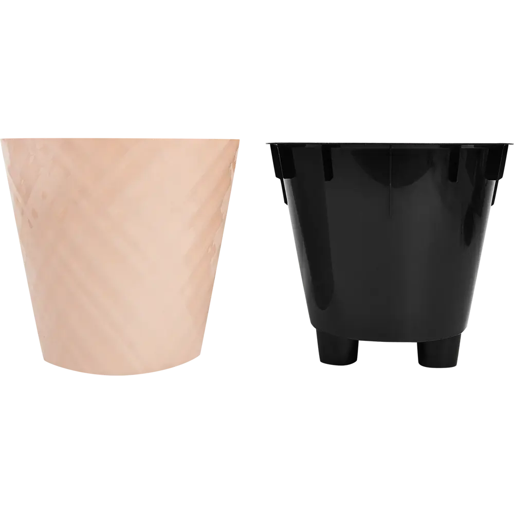 Горшок цветочный Ingreen Manhattan ø16 h14.5 см v1.6 л пластик розовый STLM-2055388 - Вид №1