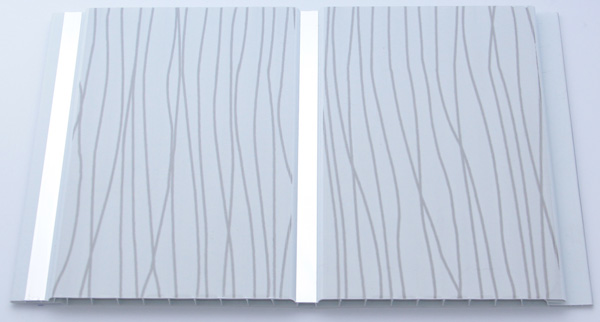 Панель ПВХ Волна серая софитто "2" 240мм DEKOR PANEL DP149