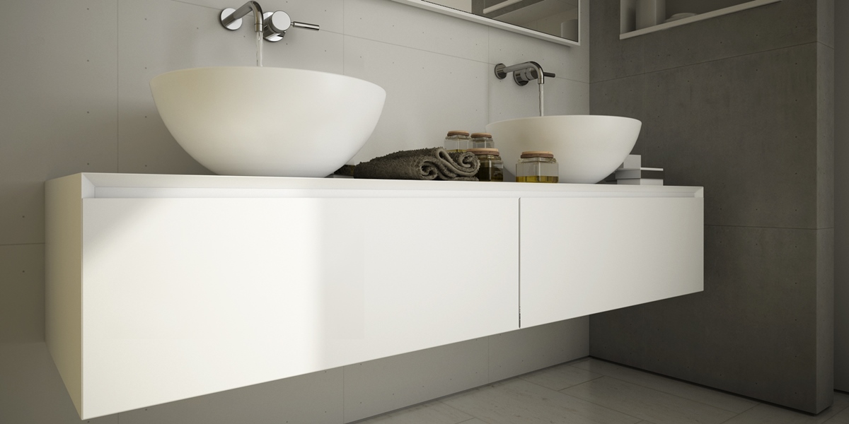 Dimasi Тумба подвесная с 2 ящиками Emotion 2 белая Мебель для ванной Emotion EM201800 - Вид №1