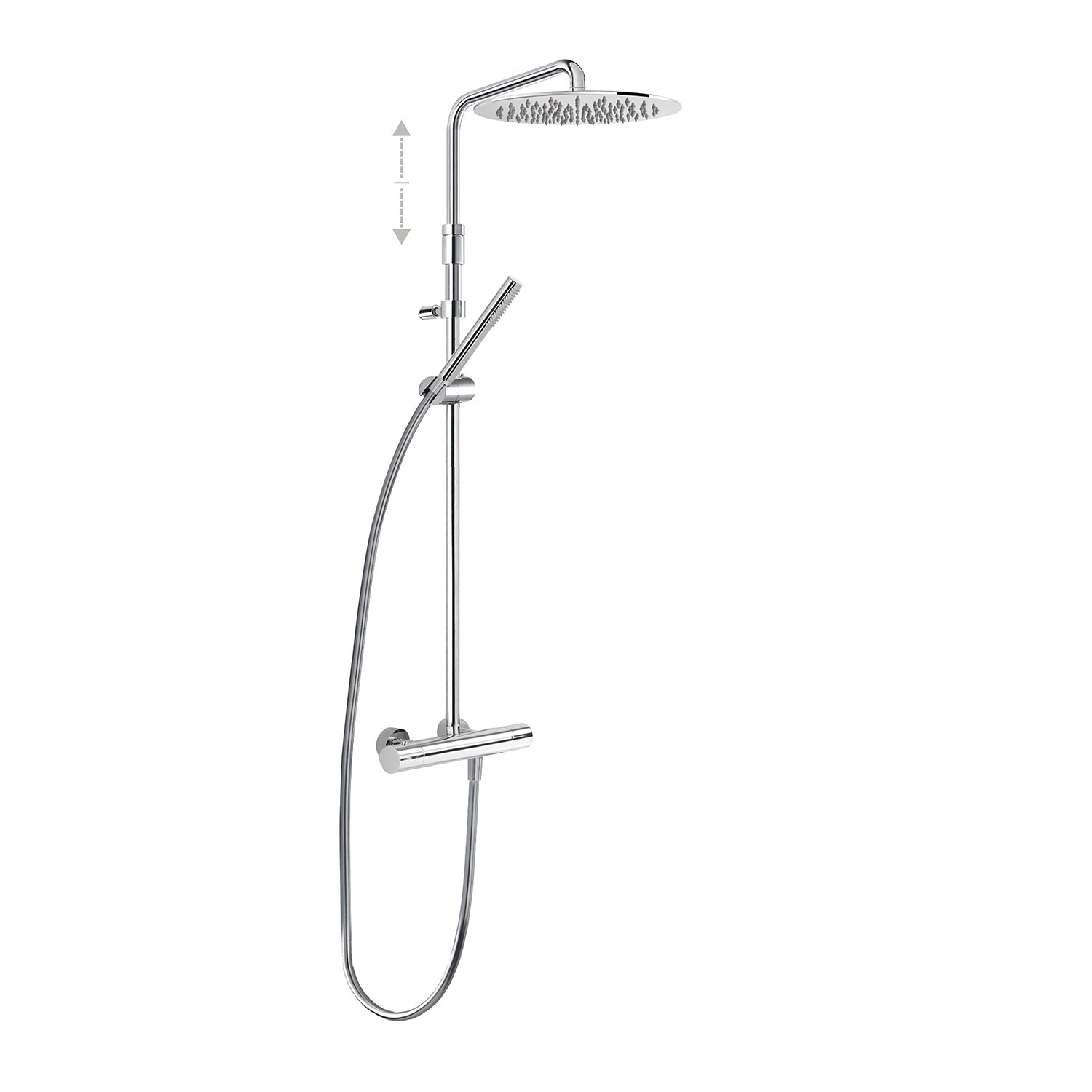 Двухходовой настенный термостатический смеситель для душа TRESMOSTATIC-26121001 TRES Thermostatic