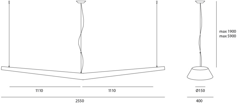 Artemide Люминесцентная подвесная лампа из полипропилена Mouette sun-id-1422784 - Вид №4