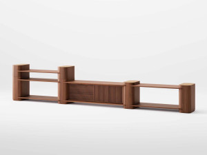 Секционная деревянная двухсторонняя решетка