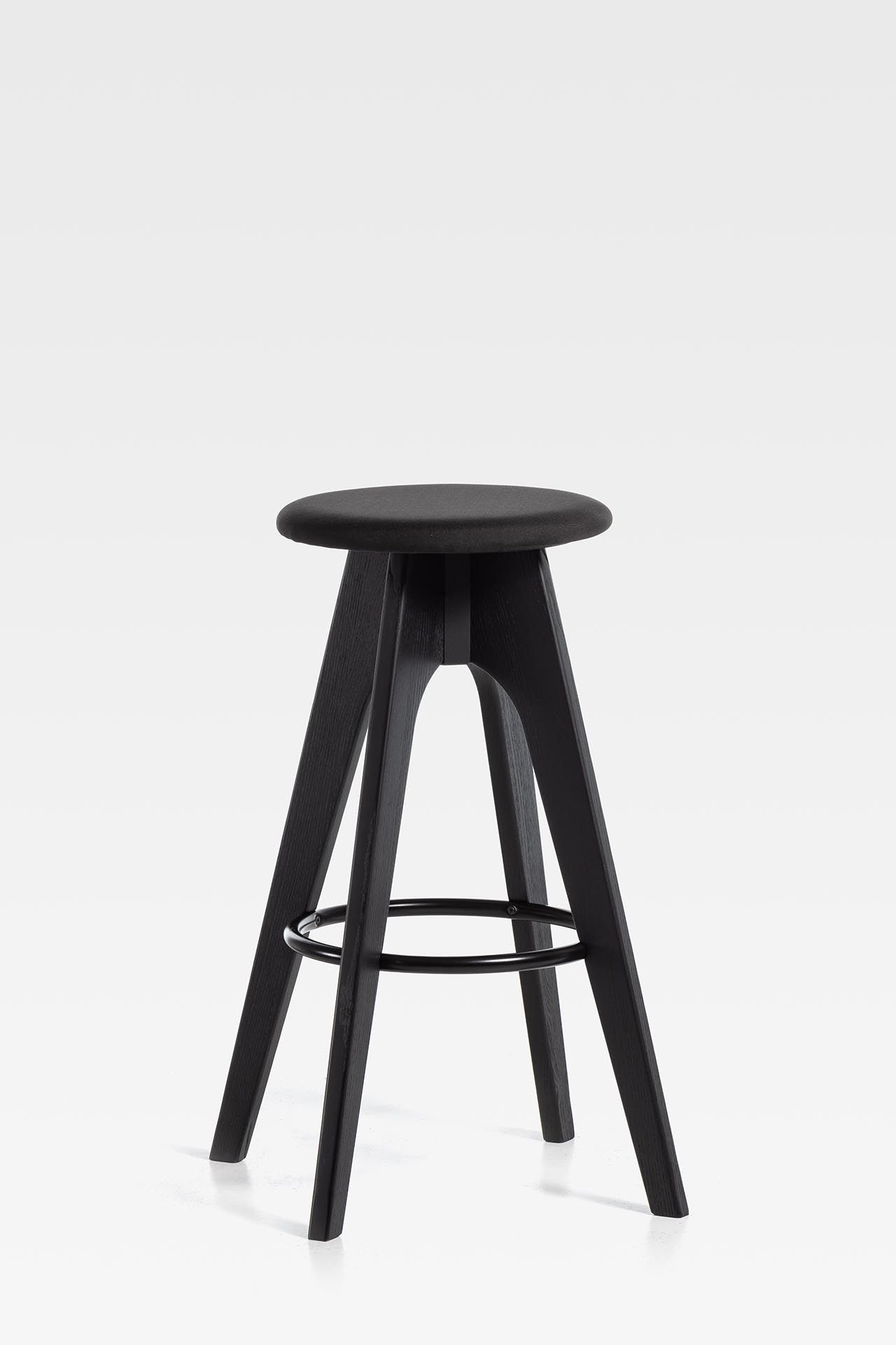 Высокий деревянный стул с мягким сиденьем SIPA Tommy ARCH-00124539 - Вид №6