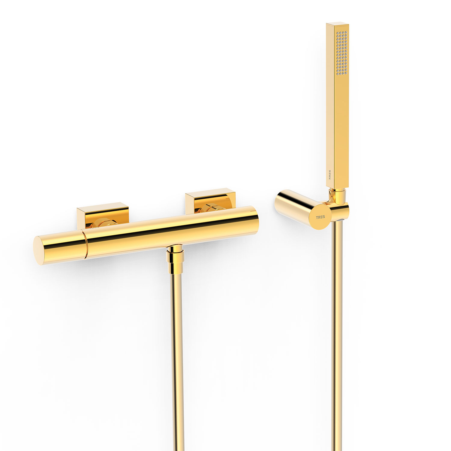 ПРОЕКТ-Настенный смеситель для душа TRES с одной ручкой -21116701OR TRES Project