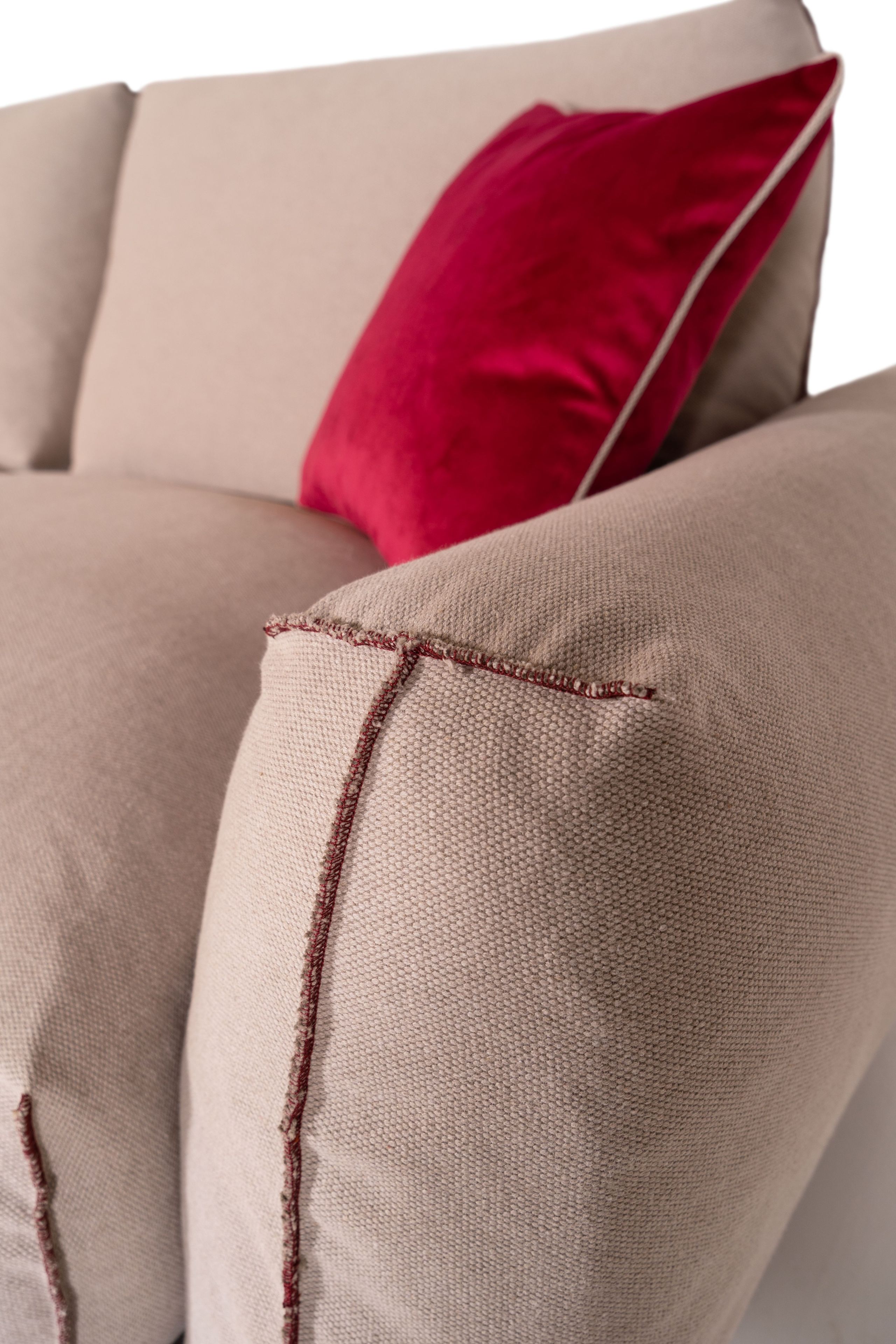 Диван из хлопка и льна Mantellassi 1926 BOBOLI ARCH-00048692 - Вид №4