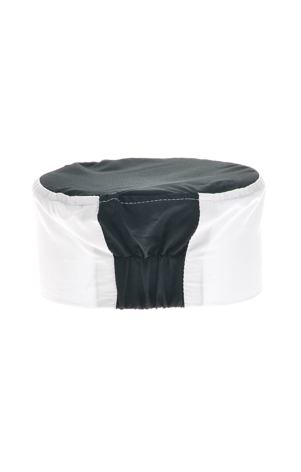 61165 Головной убор "Таблетка" ткань "Тиси" бело-черная  Повар  размер 59-60 Спецодежда  - Вид №1